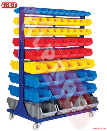 Metal Parts Bin Stand